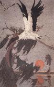 Charles Livingston Bull The Stork of the Woods painting